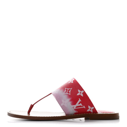 Louis Vuitton Monogram Escale Palma Sandals 37.5 Rouge 1 of 11