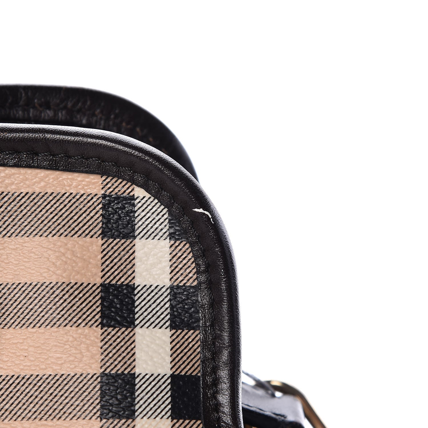 Burberry Haymarket Check Minford Portrait Tote Chocolate 22 of 28