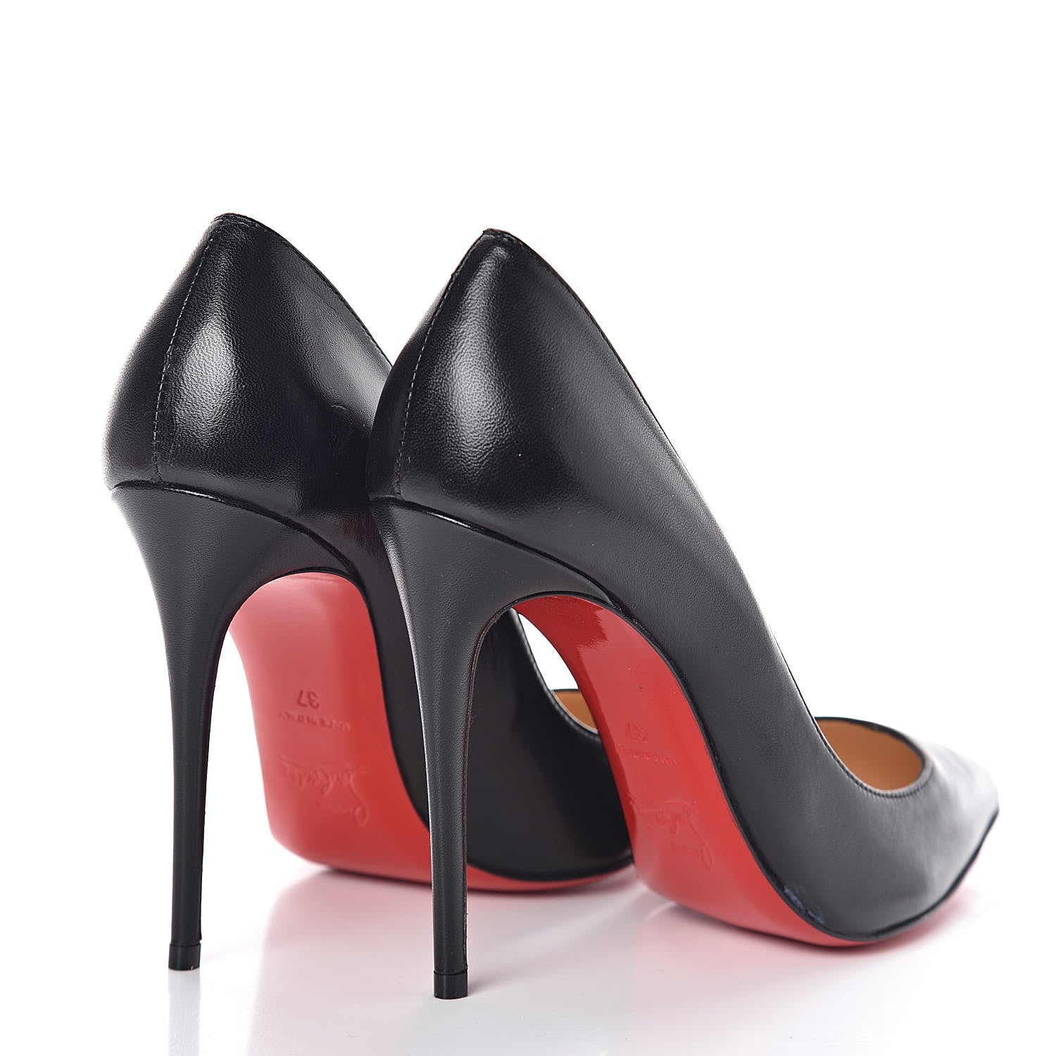 Christian Louboutin Shiny Nappa Pigalle Follies 100 Pumps 37 Black 4 of 7