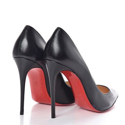 Christian Louboutin Shiny Nappa Pigalle Follies 100 Pumps 37 Black 4 of 7