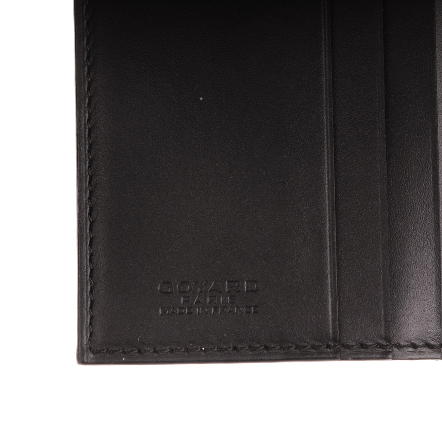 Goyardine Saint Marc Folding Card Case Black