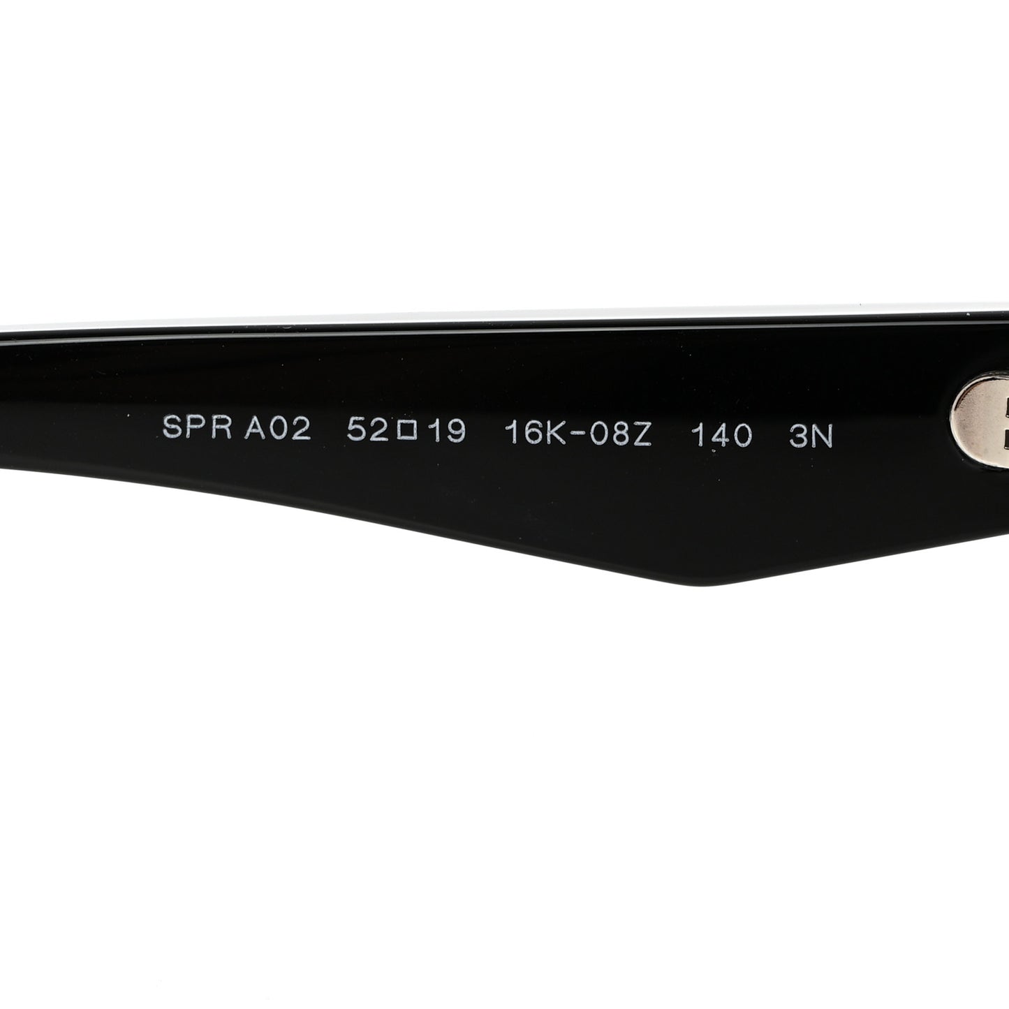 Acetate Logo Sunglasses SPR A02-F Black