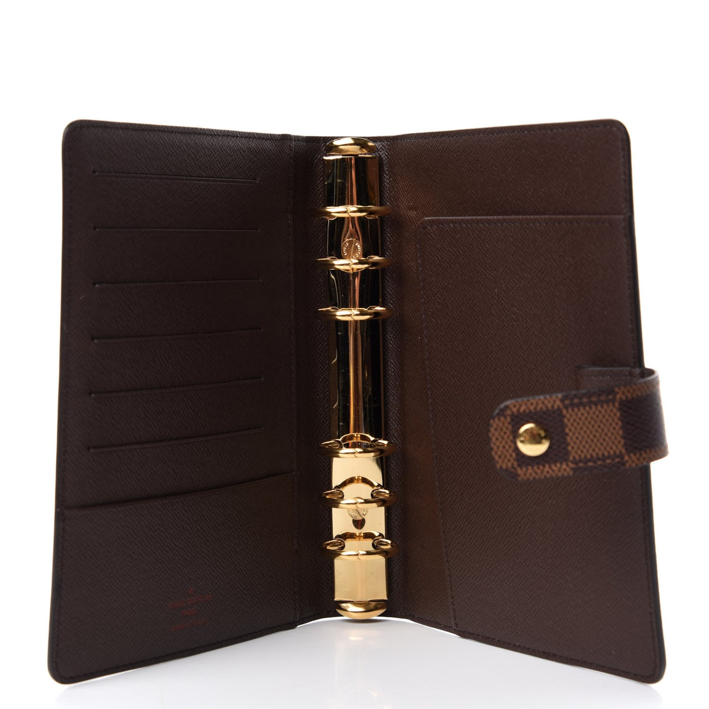Damier Ebene Medium Ring Agenda Cover