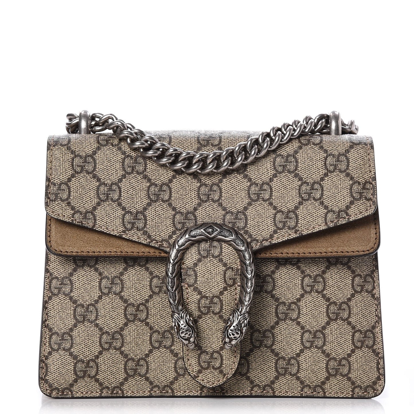 GG Supreme Monogram Mini Dionysus Shoulder Bag Taupe