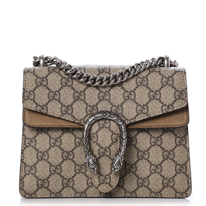 Gucci GG Supreme Monogram Mini Dionysus Shoulder Bag Taupe 1 of 8