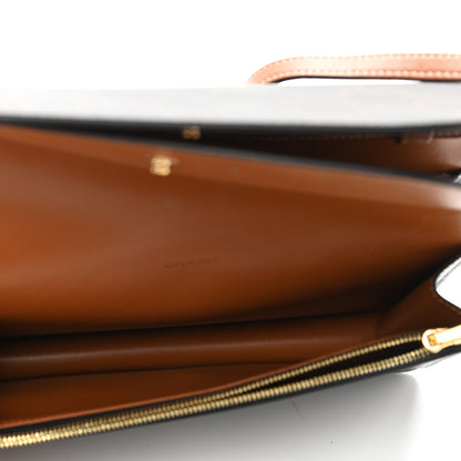Celine Triomphe Canvas Lambskin Wallet On Strap Tan 6 of 12
