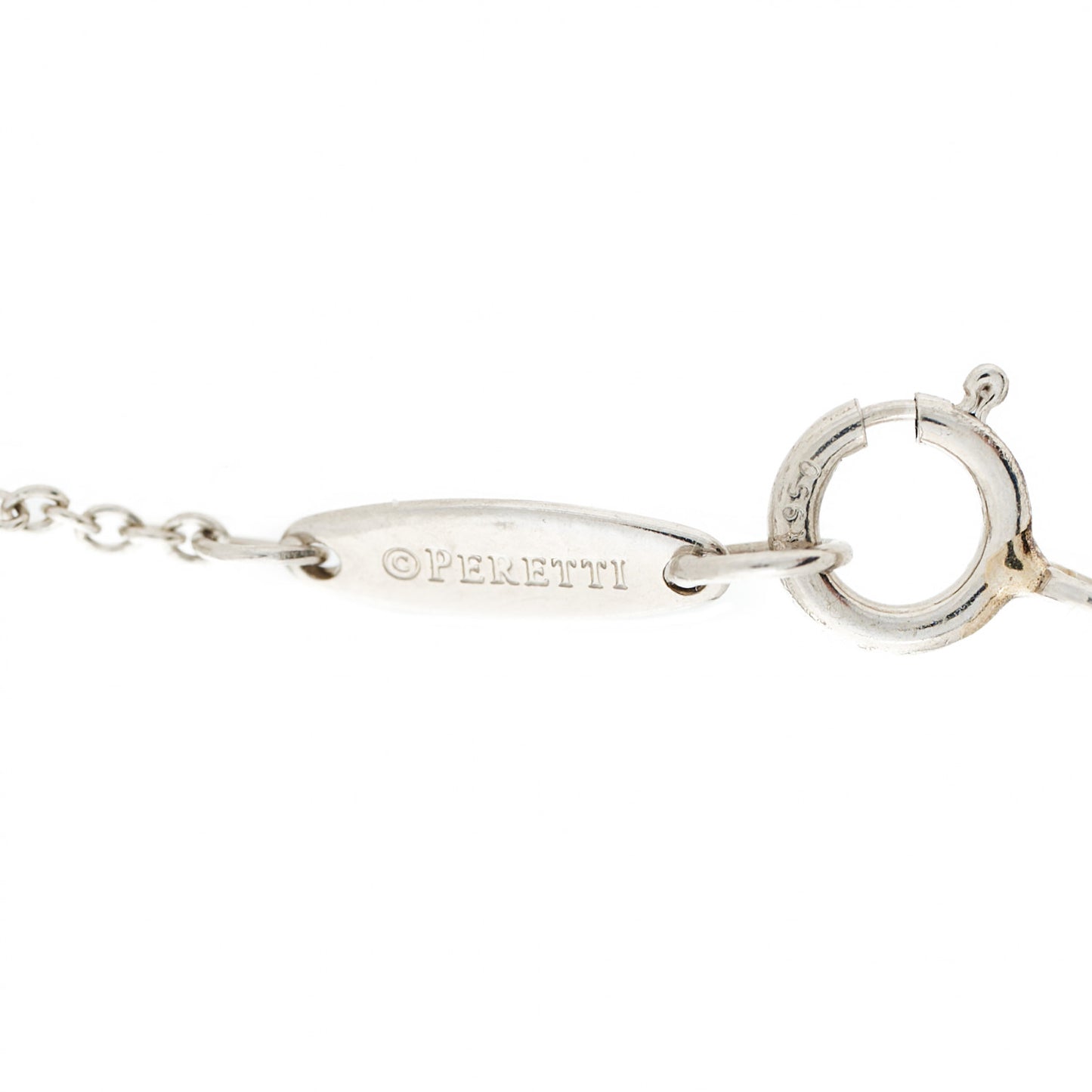 Platinum Diamond .17ct Elsa Peretti Diamonds by the Yard Pendant Necklace