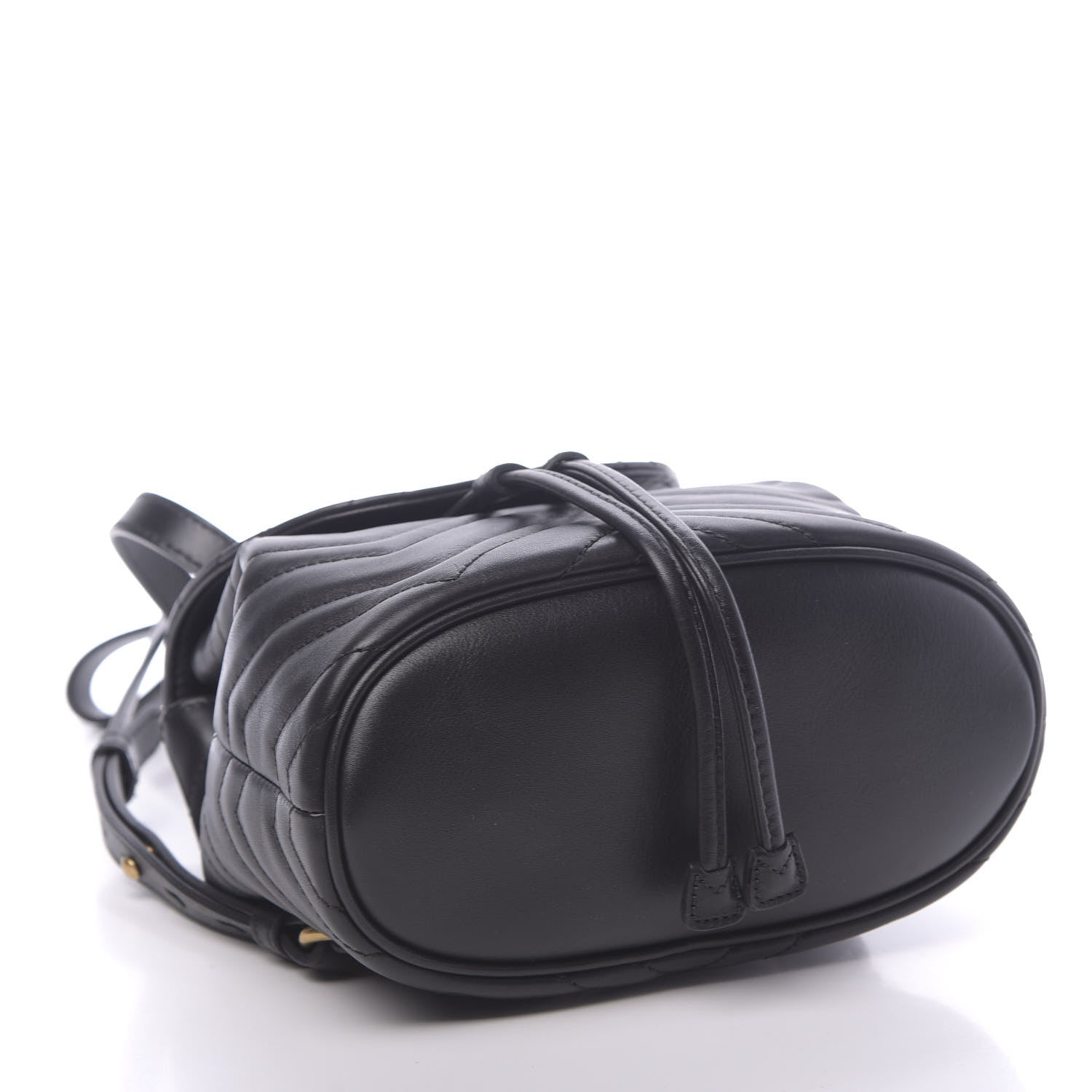 Gucci Calfskin Matelasse GG Marmont Flap Backpack Black 3 of 9