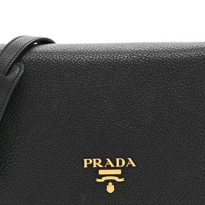 Prada Vitello Phenix Crossbody Bag Black 8 of 10