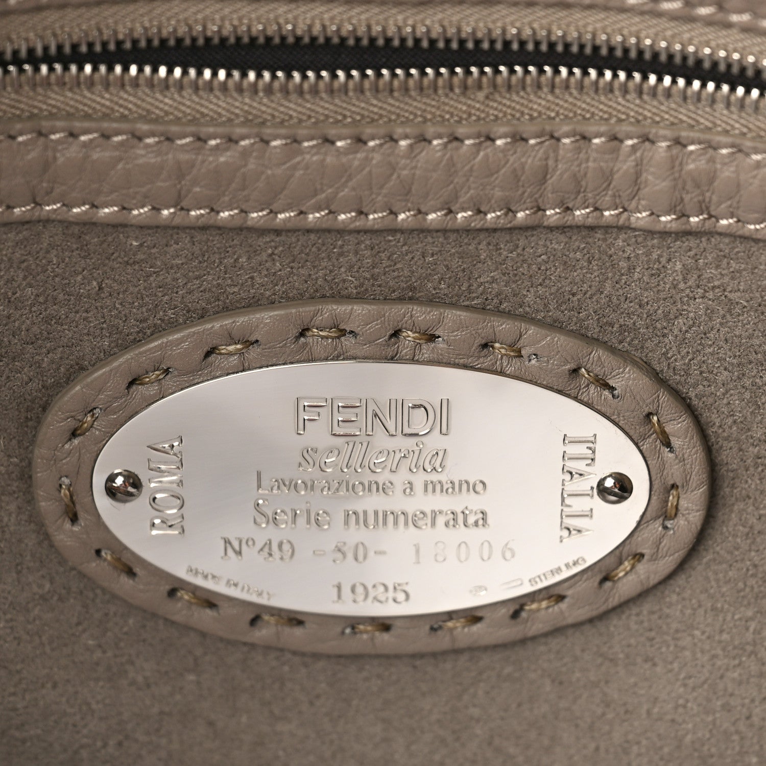 Fendi Cuoio Romano Selleria Lei Boston Tote Corda 6 of 8