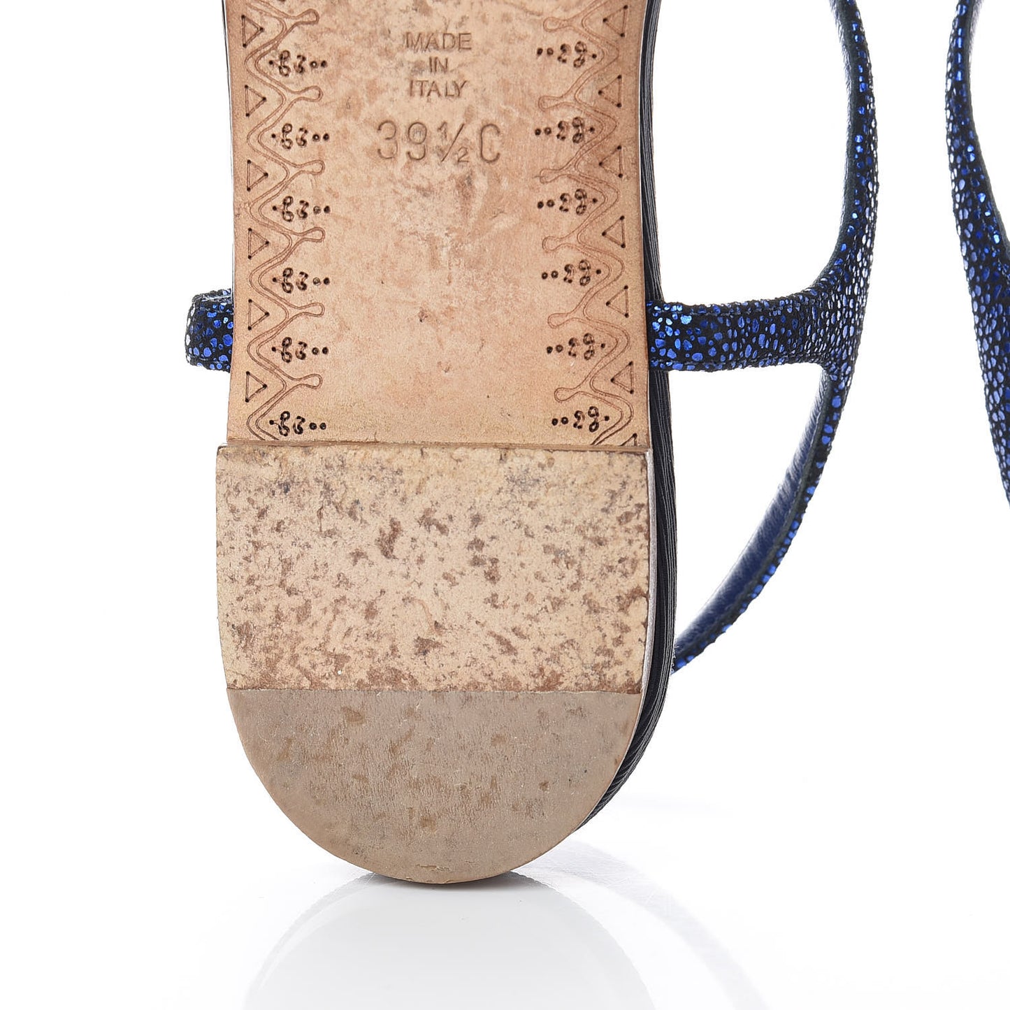 Glitter CC Thong Sandals 39.5 Dark Blue