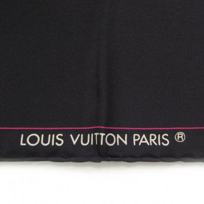 Louis Vuitton Silk Plan Masse Scarf Noir 4 of 5