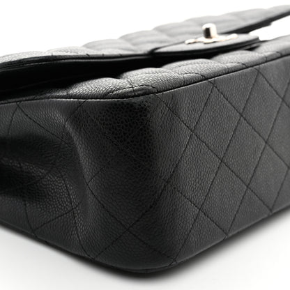 Chanel Caviar Quilted Jumbo Double Flap Black 9 of 14