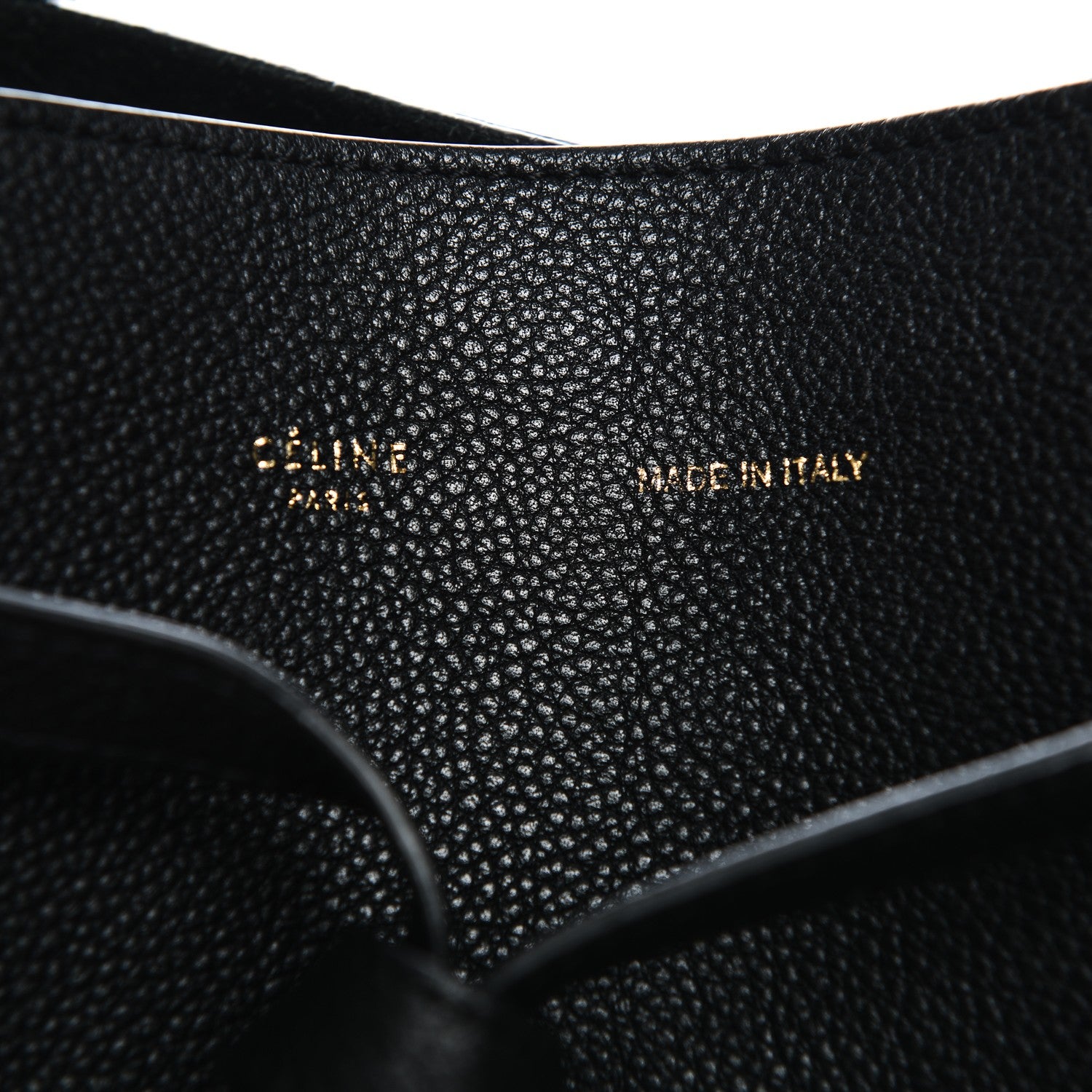 Celine Soft Grained Calfskin Small Belt Cabas Phantom Black 6 of 9