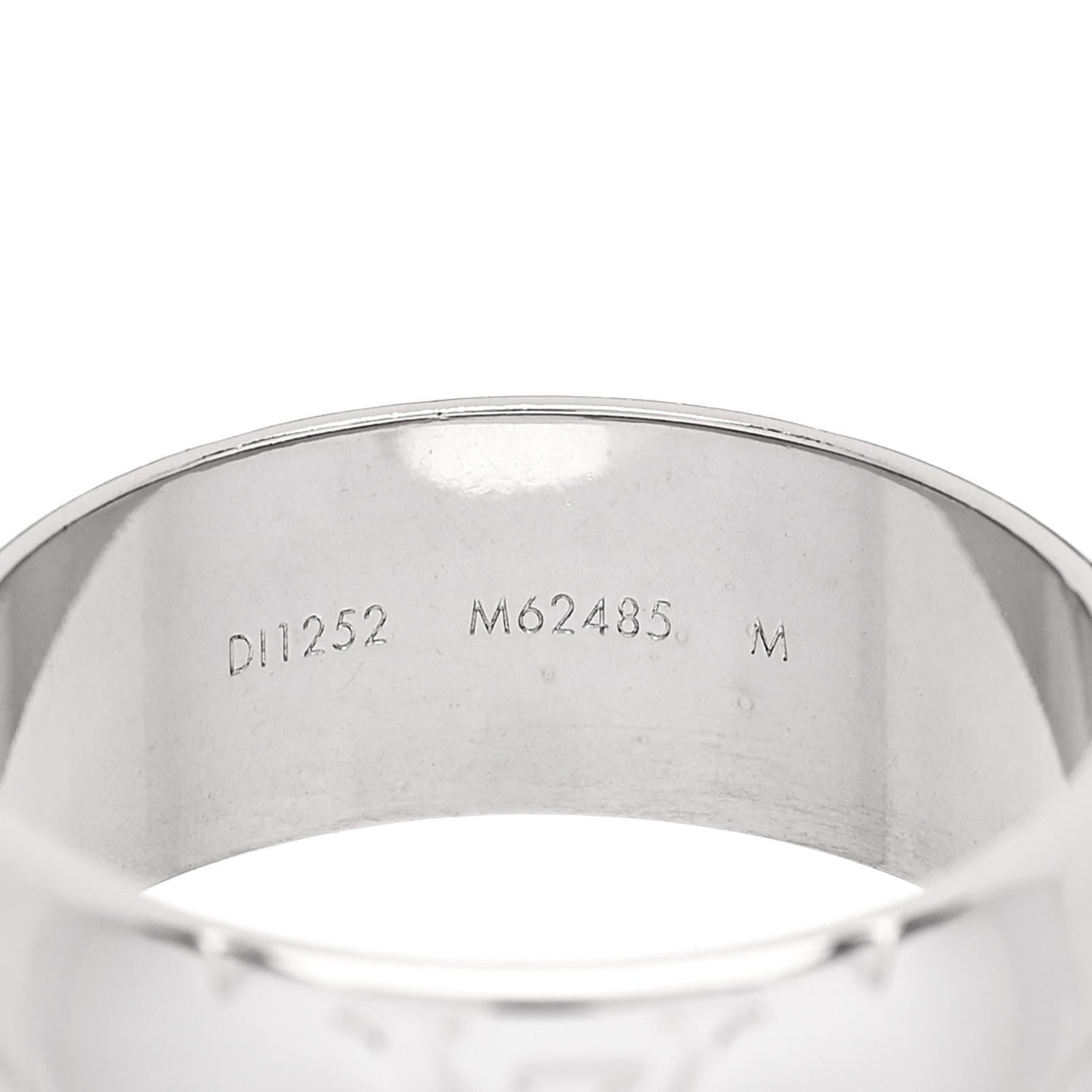Louis Vuitton Zamac Palladium Monogram Ring M Silver 5 of 5
