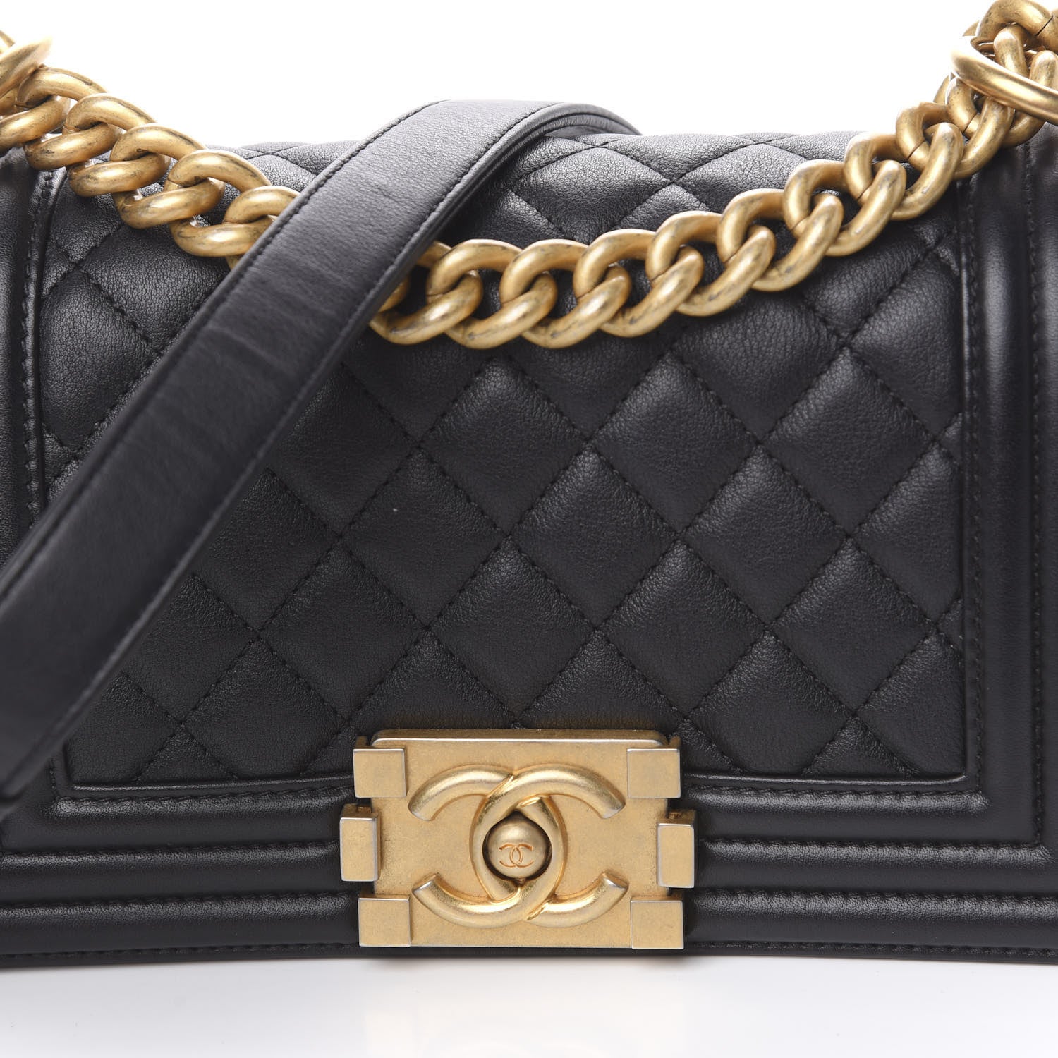 Chanel Calfskin Quilted Small Boy Flap Black 10 of 11