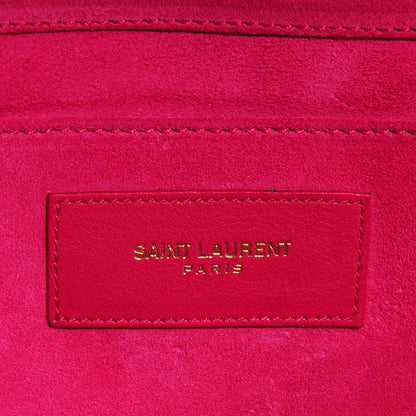 Saint Laurent Calfskin Y Ligne Clutch Fuchsia 5 of 7