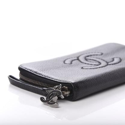 Chanel Calfskin Large Timeless Zip Around Wallet Black 4 of 11