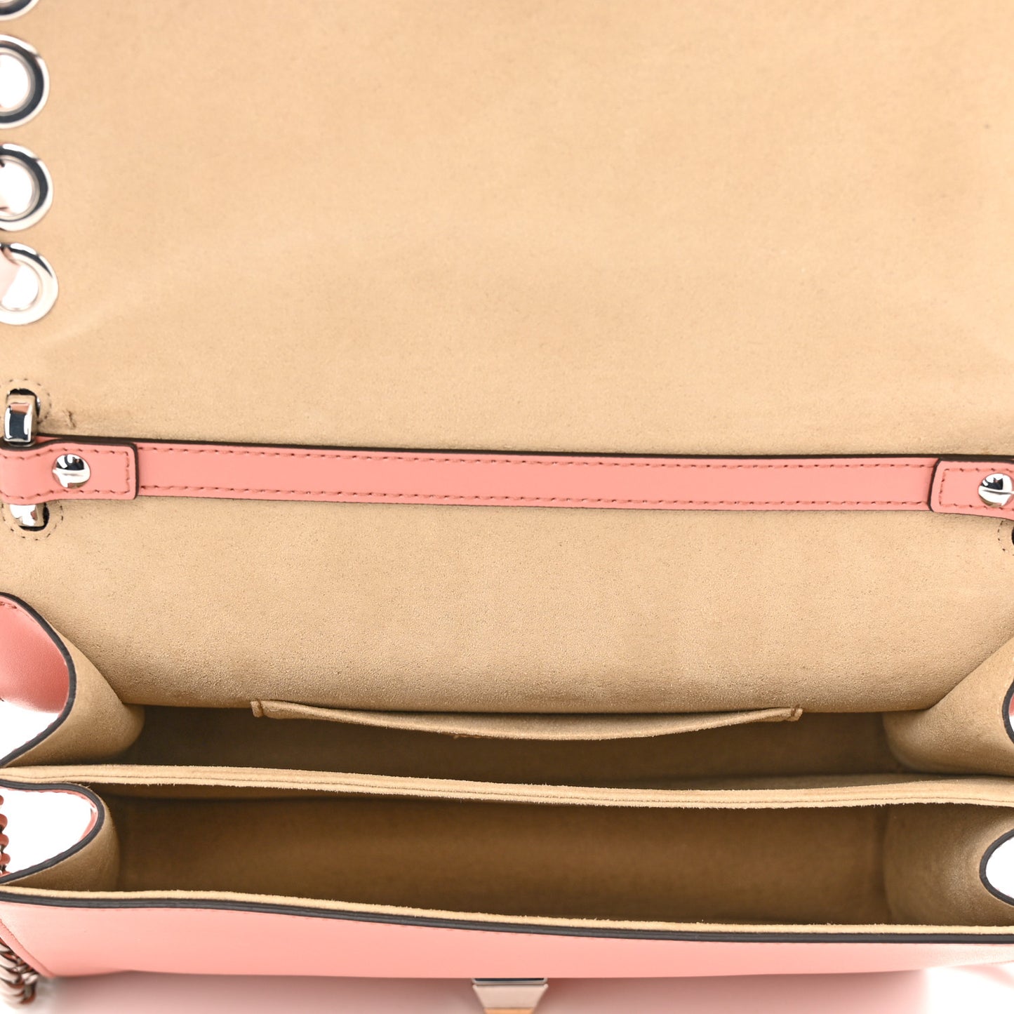 Vitello Liberty Shiny Nappa Lace Up Bow Kan I Shoulder Bag Macaron Confetto