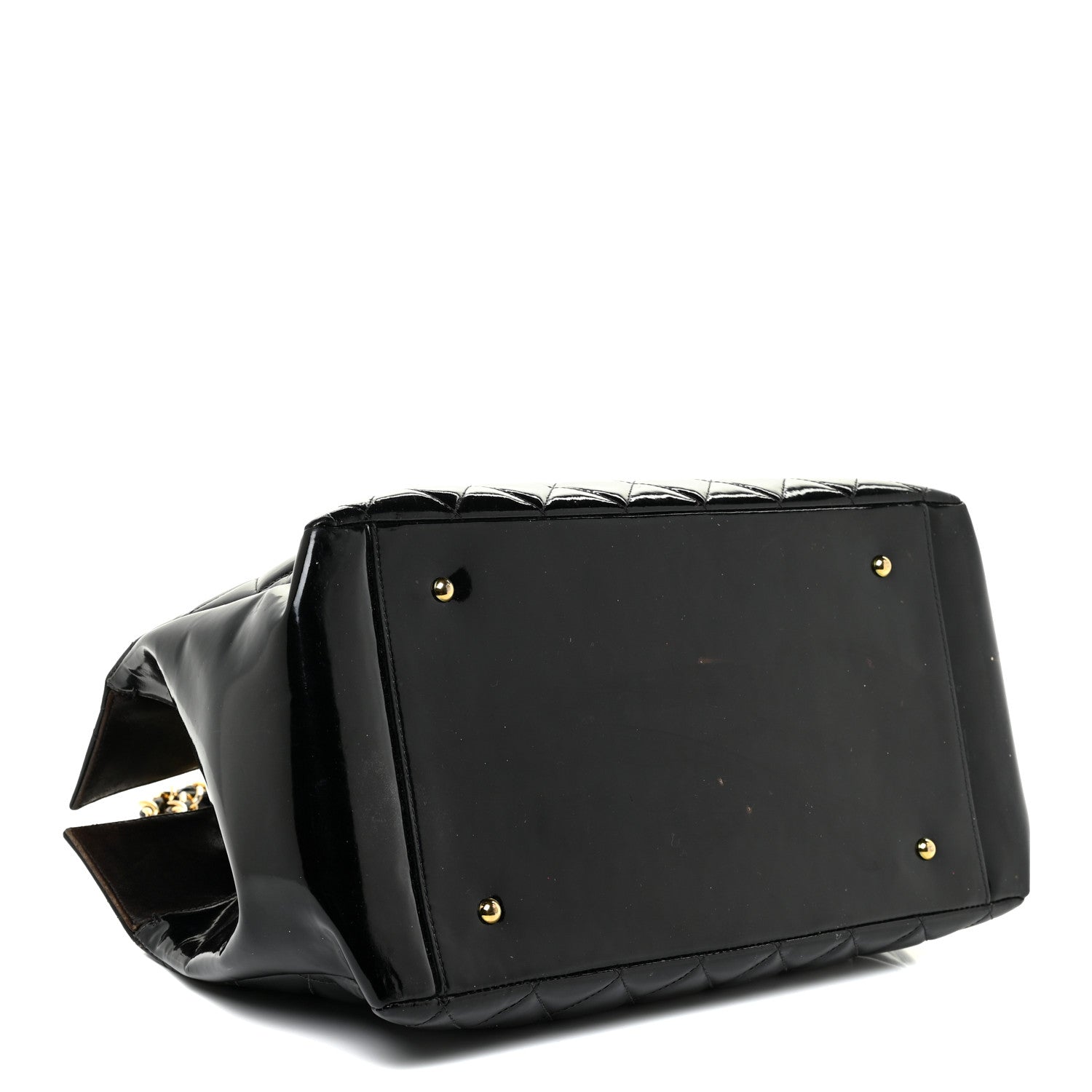 Chanel Patent Quilted Timeless CC Tote Black 3 of 27