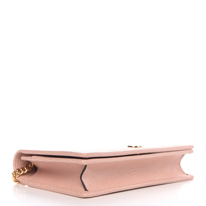Gucci Dollar Calfskin Mini GG Marmont Chain Wallet Perfect Pink 4 of 8
