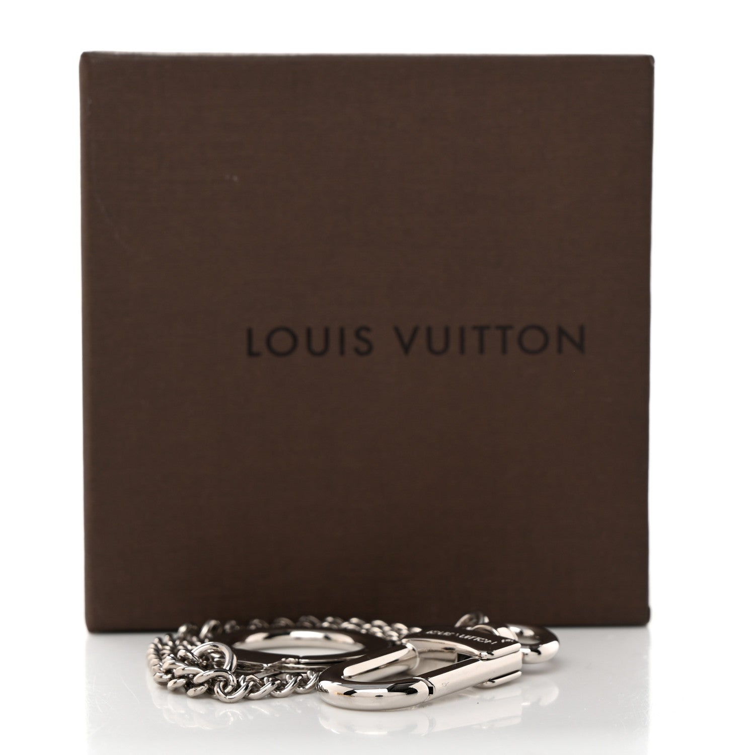 Louis Vuitton Pochette Extender Key Ring Chain Silver 5 of 5