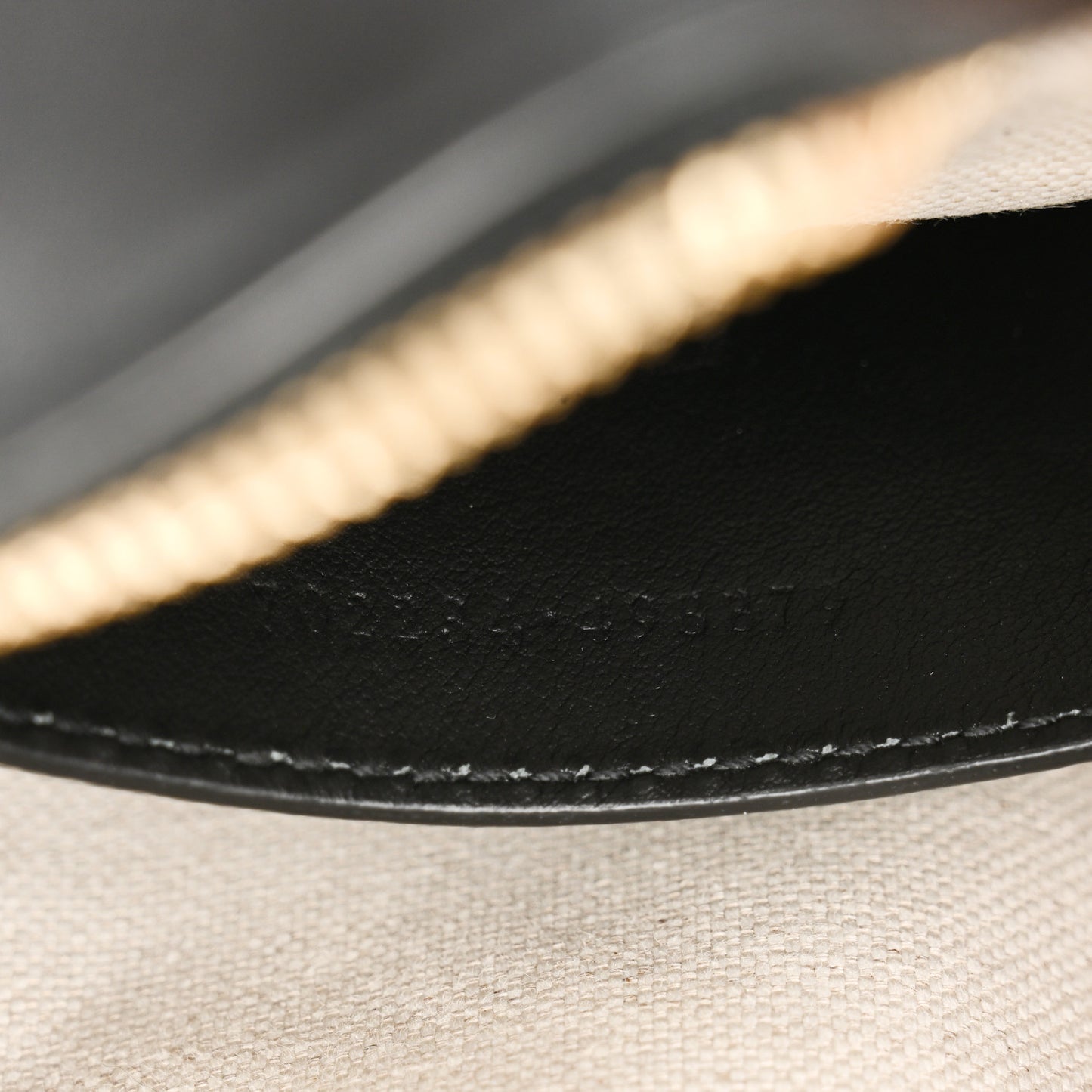 Calfskin GG Matelasse Shoulder Bag Black Natural