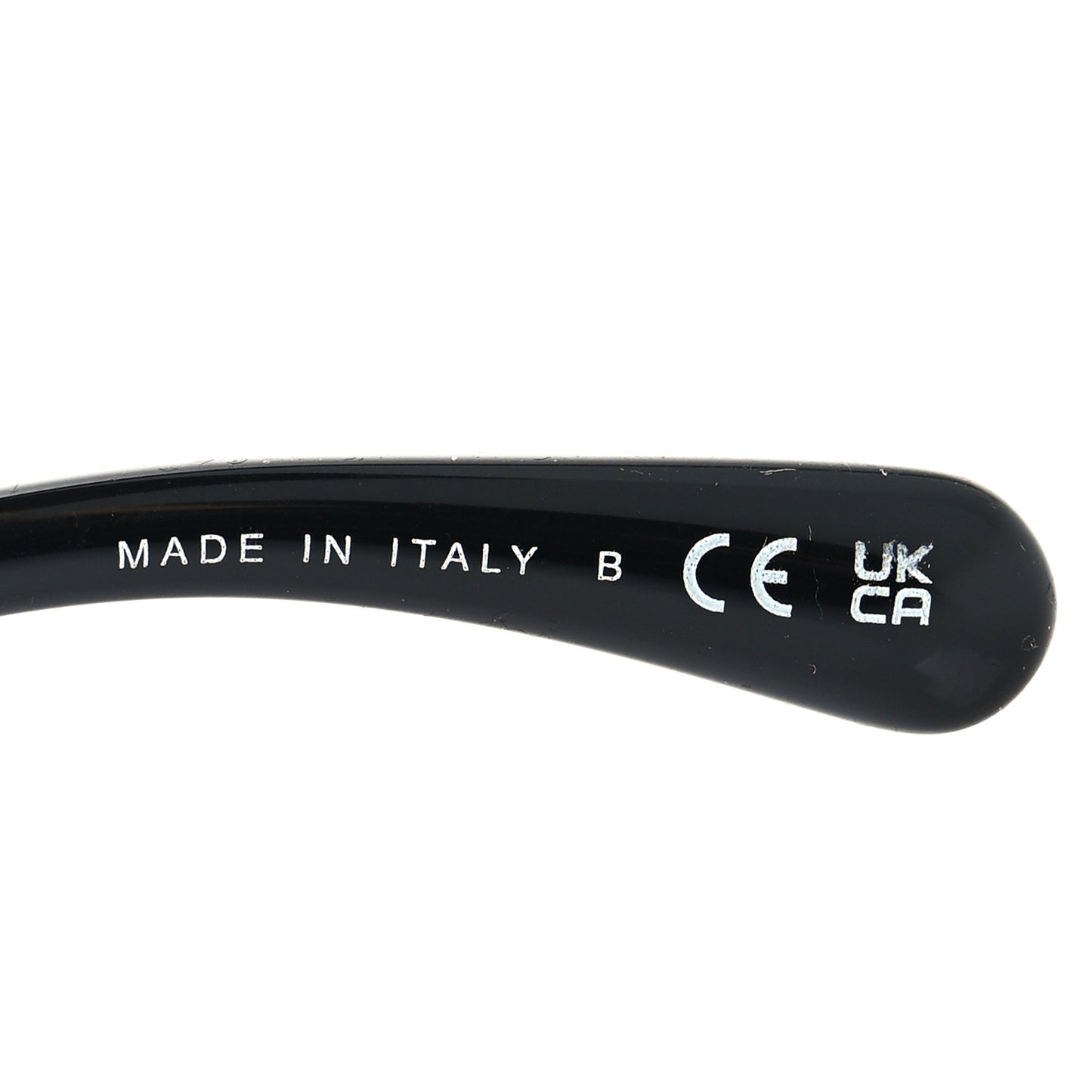 Acetate Strass Square Sunglasses 5422-B-A Black White