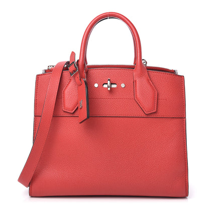 Louis Vuitton Taurillon City Steamer PM Rouge 1 of 10