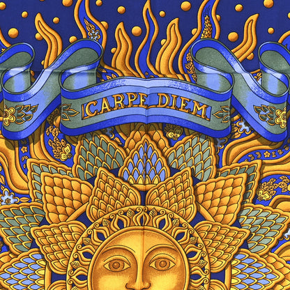Hermes Silk Carpe Diem Scarf 90 2 of 4