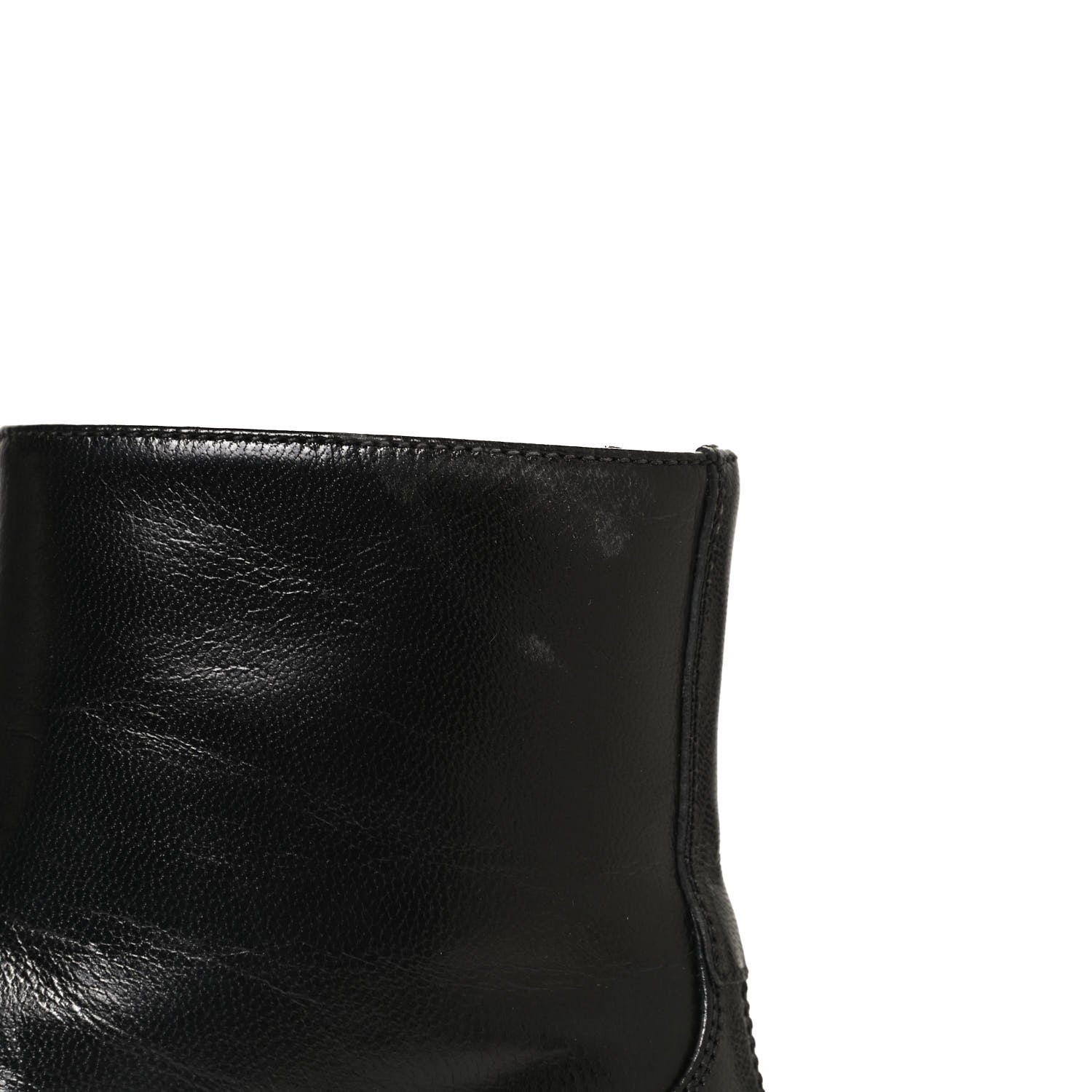 Gucci Goatskin Kitten Chain Horsebit Ankle Boots 36.5 Black 13 of 18