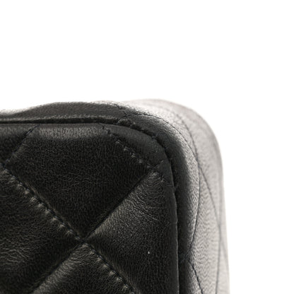 Chanel Lambskin Quilted Medium Double Flap Black 11 of 14