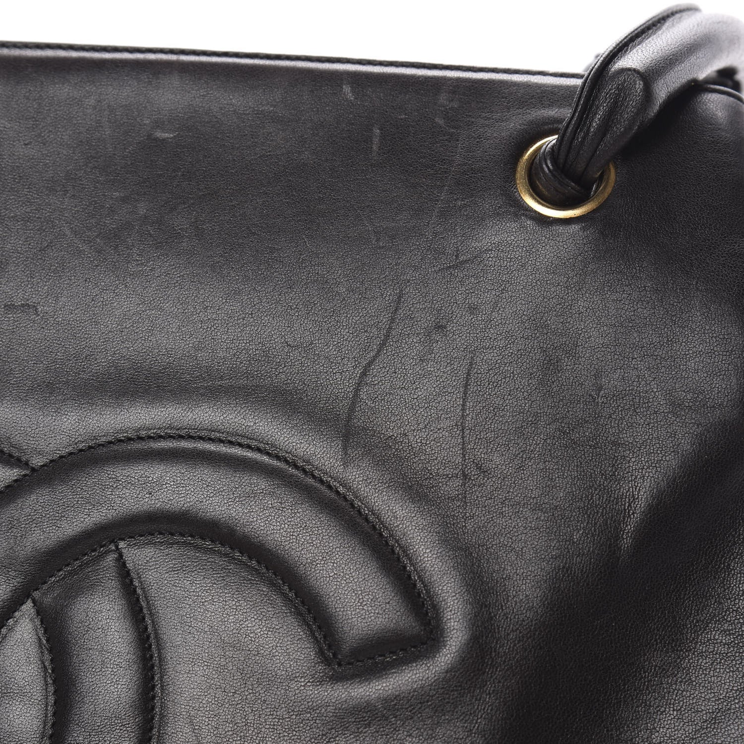 Chanel Lambskin CC Tote Black 16 of 18