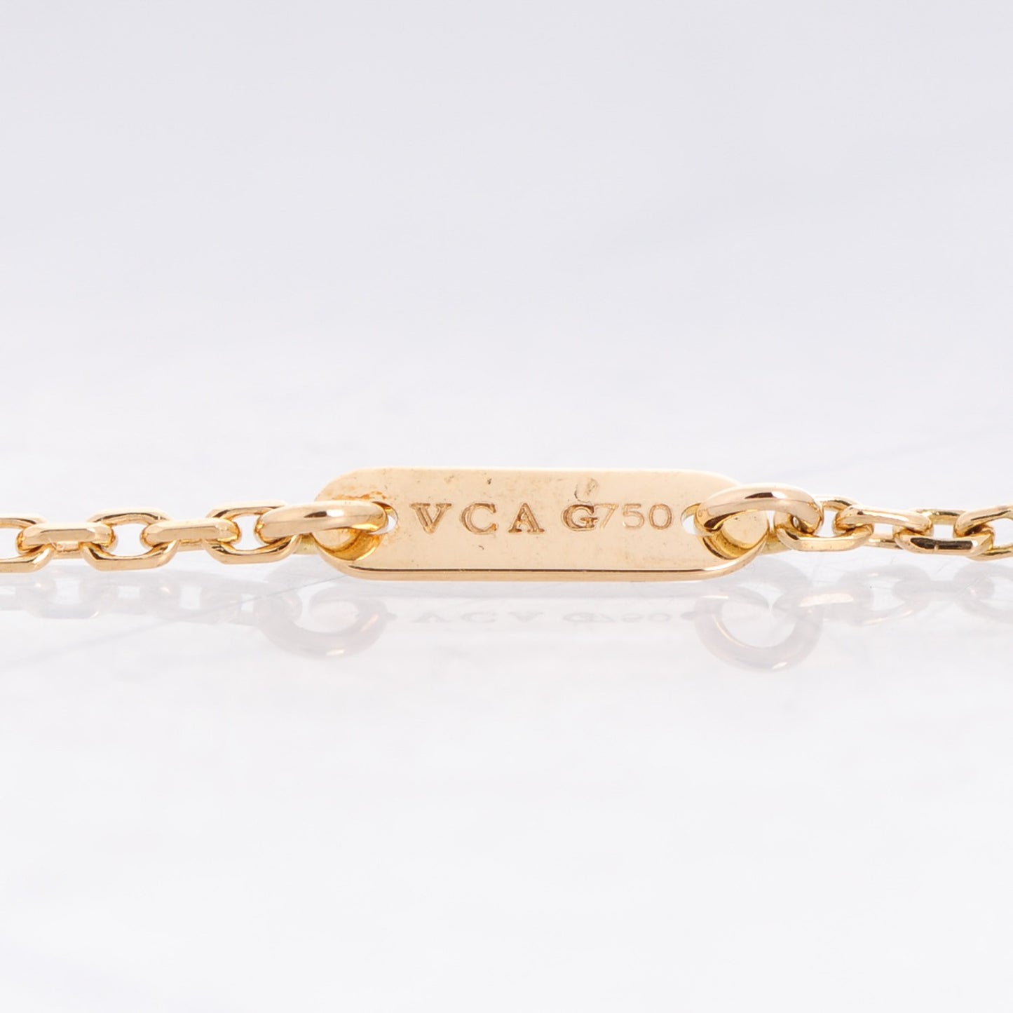 18K Yellow Gold Mother of Pearl Sweet Alhambra Bracelet