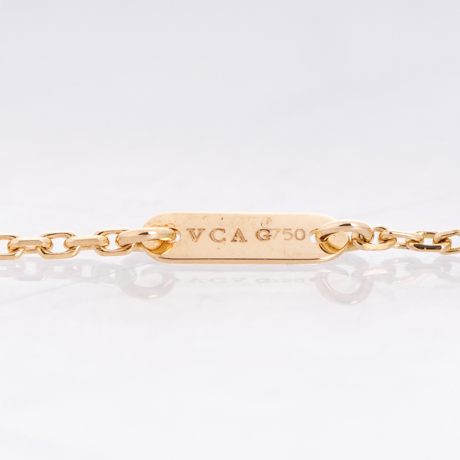 Van Cleef & Arpels 18K Yellow Gold Mother of Pearl Sweet Alhambra Bracelet 4 of 6