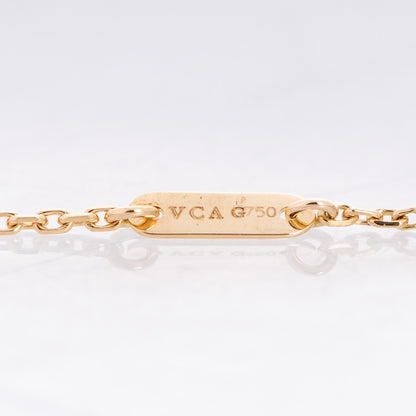 Van Cleef & Arpels 18K Yellow Gold Mother of Pearl Sweet Alhambra Bracelet 4 of 6