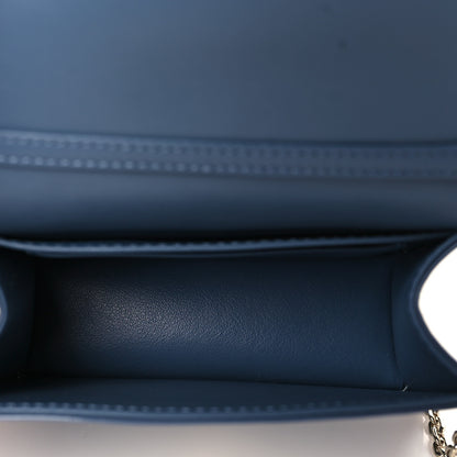 Christian Dior Patent Cannage Nano Lady Dior Pouch Denim 4 of 8