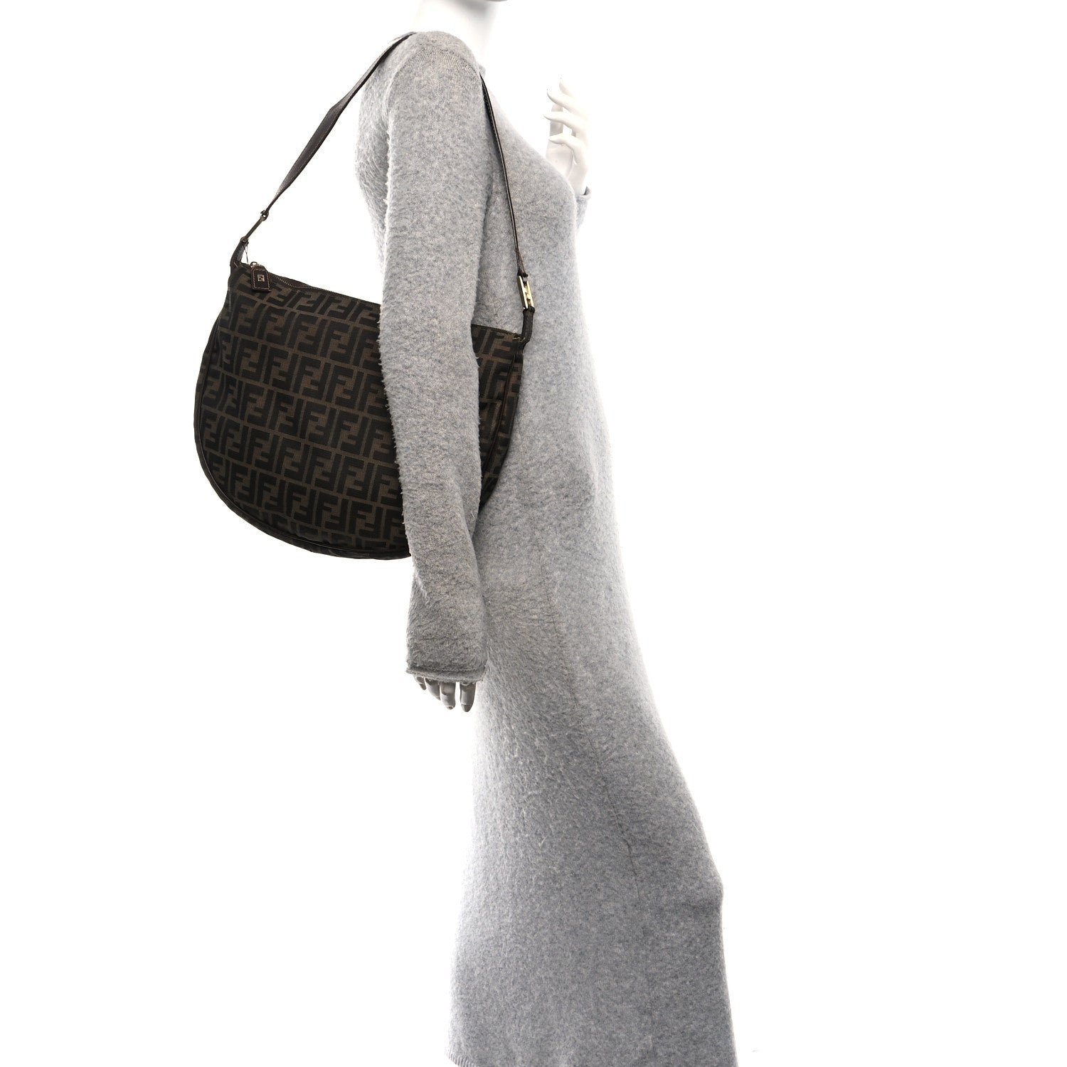 Fendi Zucca Shoulder Bag Tobacco 2 of 11