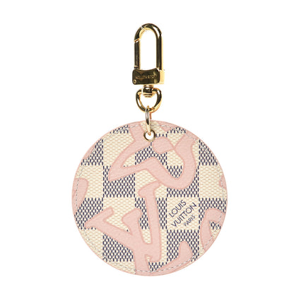 Louis Vuitton Damier Azur Tahitienne Bag Charm Key Ring 1 of 6