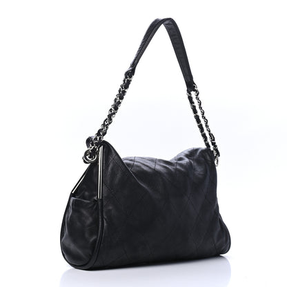 Chanel Lambskin Stitched Medium Ultimate Soft Tote Black 3 of 9