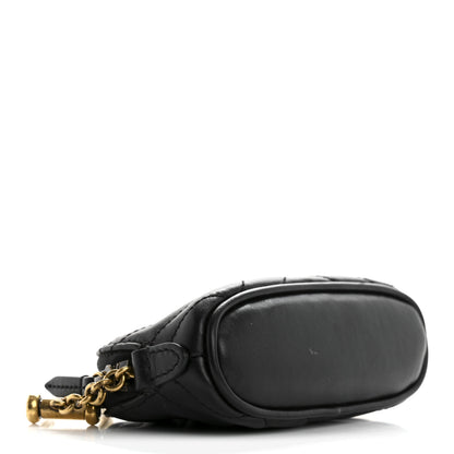Gucci Calfskin Matelasse GG Marmont Key Pouch Black 4 of 11
