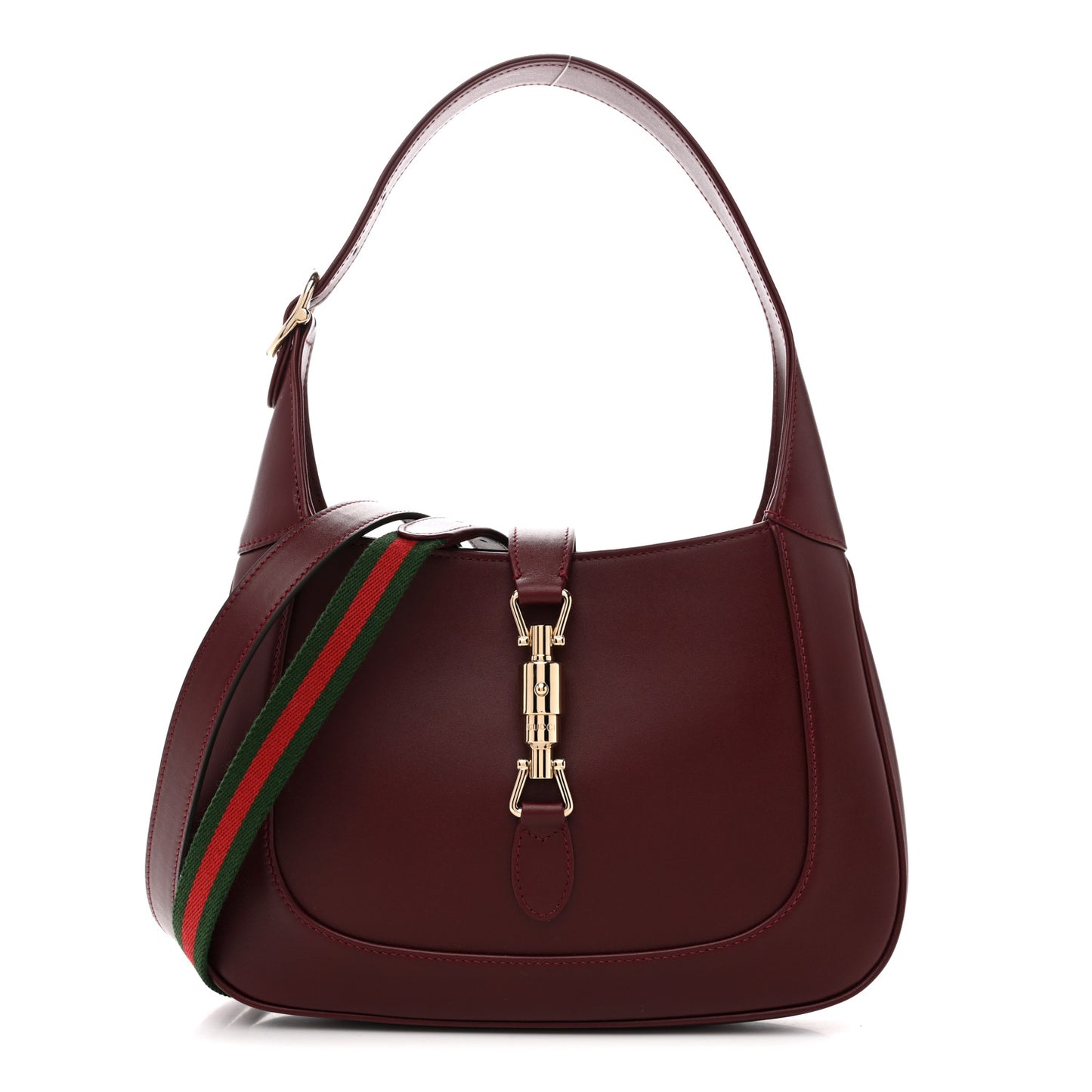 Ancora Calfskin Web Medium Jackie 1961 Hobo Rosso