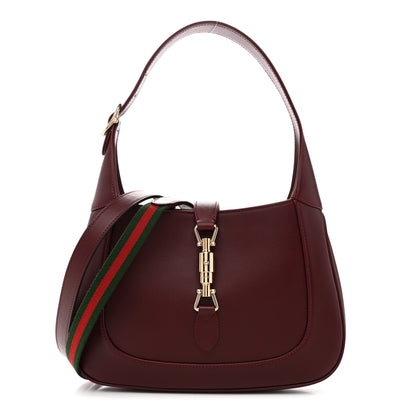 Gucci Ancora Calfskin Web Medium Jackie 1961 Hobo Rosso 1 of 10