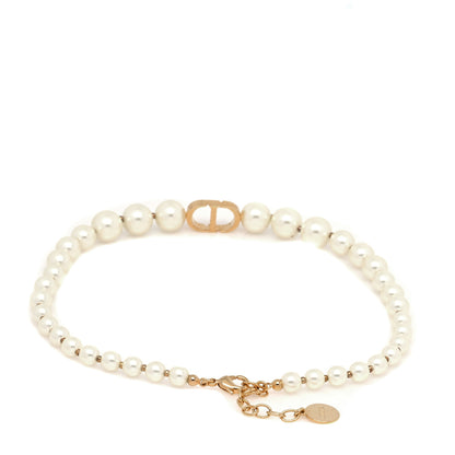 Christian Dior Pearl 30 Montaigne Choker Necklace Gold 4 of 5