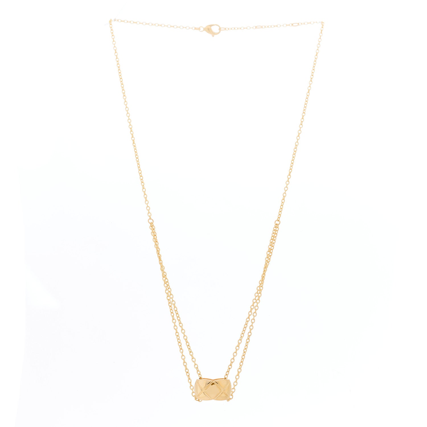 Chanel 18K Yellow Gold Coco Crush Pendant Necklace 3 of 6