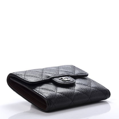 Chanel Caviar Quilted Compact Flap Wallet Black 4 of 7