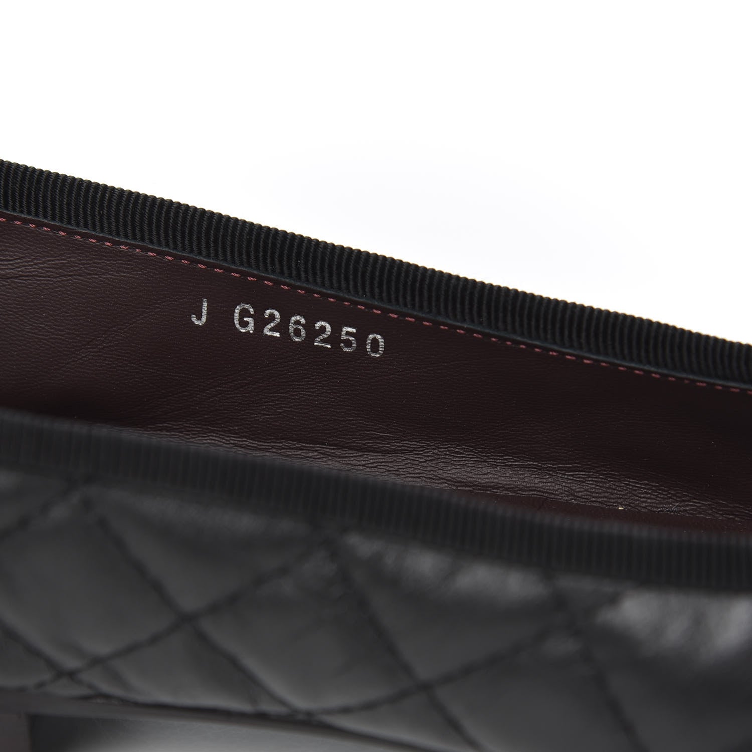 Chanel Lambskin Quilted Cap Toe Ballerina Flats 37 Black 7 of 9