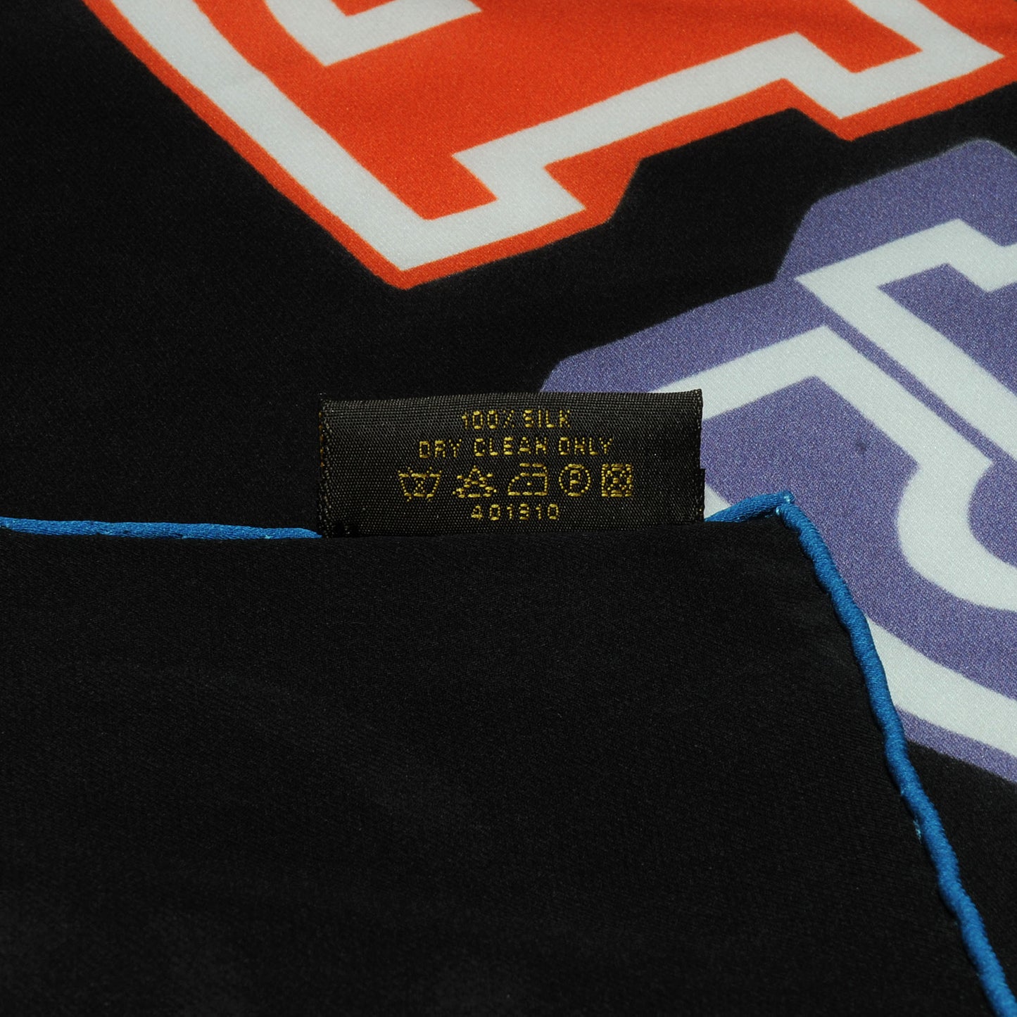 Silk Neon Great Adventures Giant Square Scarf Black