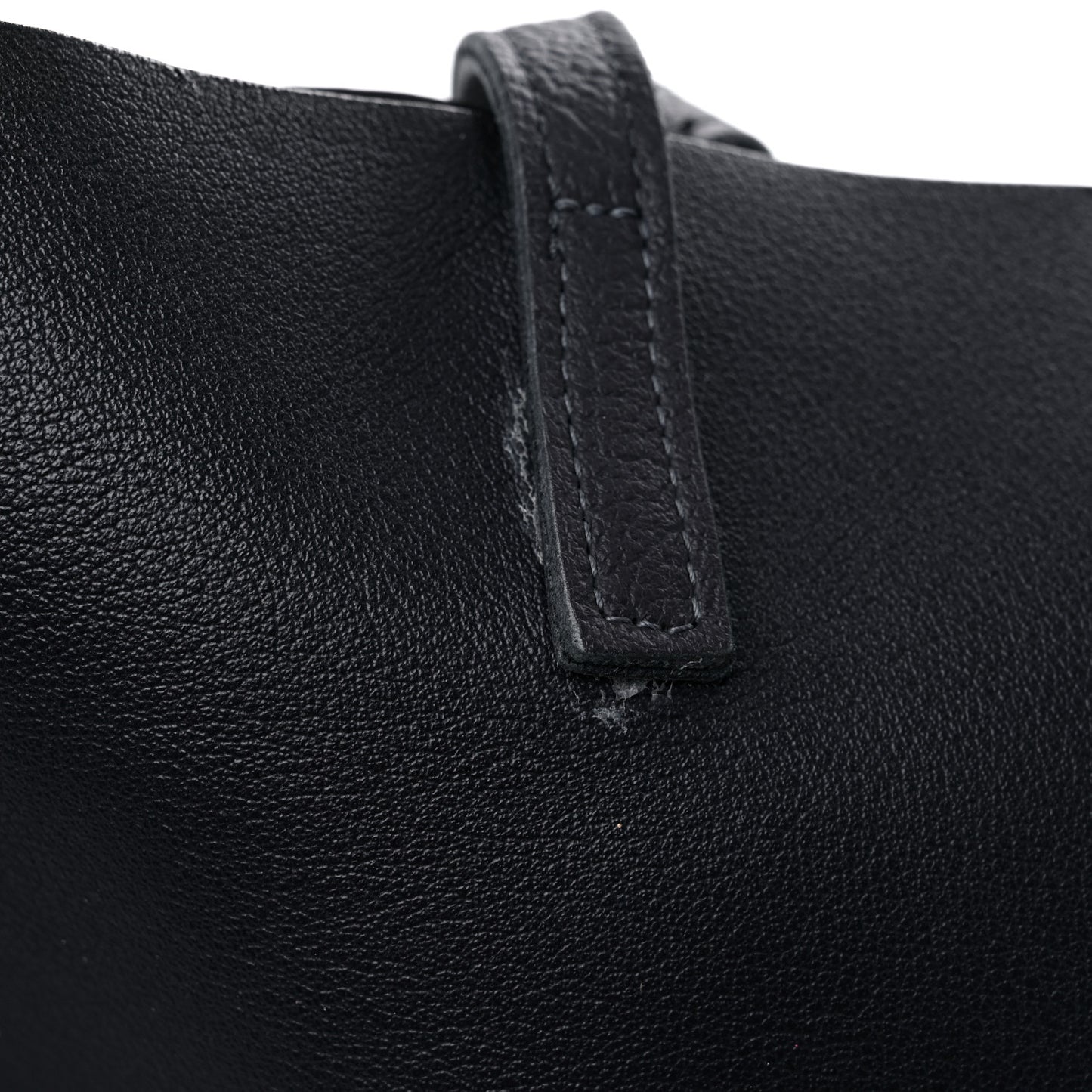 Calfskin Large Shopping Tote Black