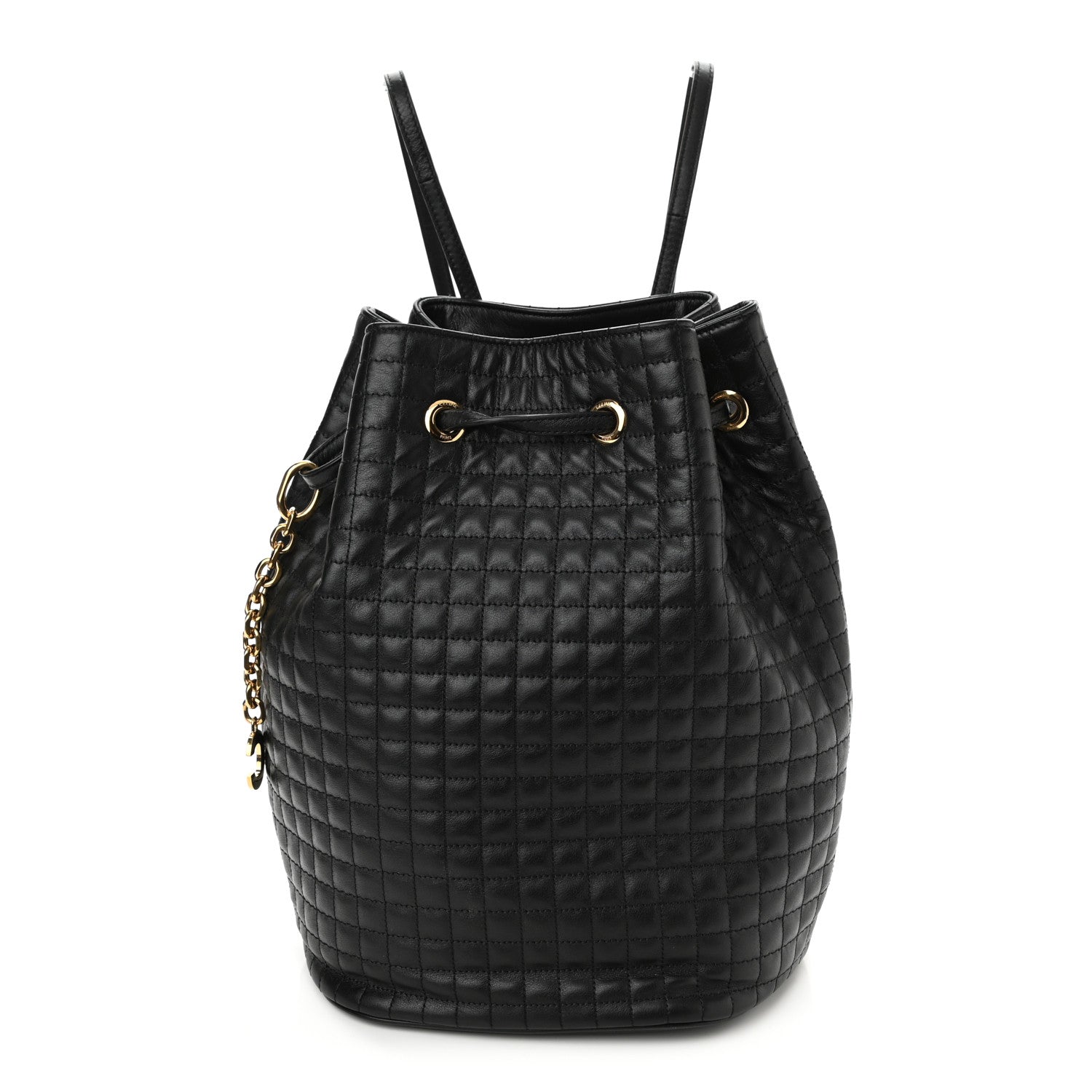 Celine Calfskin Quilted Small C Backpack Black 1 of 8